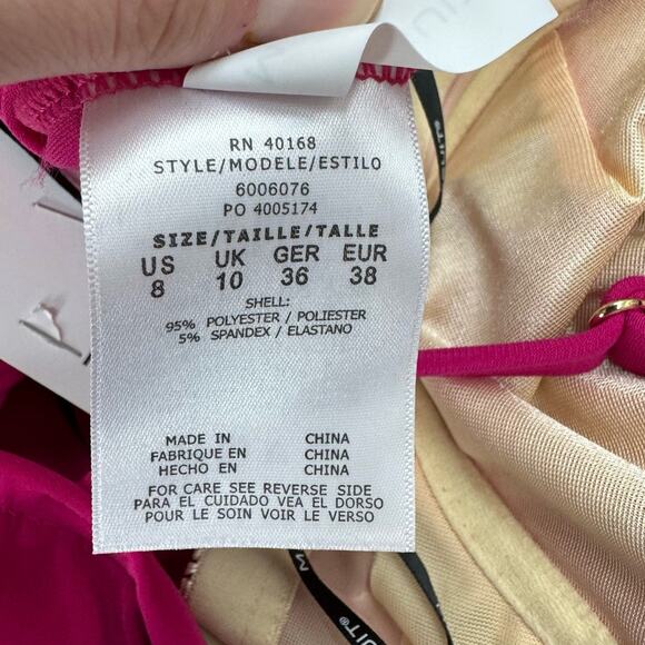 Magicsuit Swimsuit Size 8 Ruby Pink Tankini V Neck Summer Vacation New - Picture 5 of 6